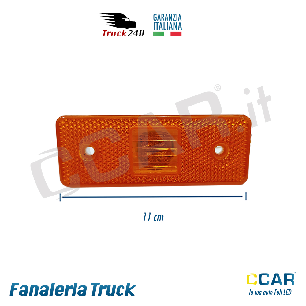 6 Luci LED Laterali Arancioni 24V Per Camper, Rimorchio, Camion – Autonet MR024SGO246