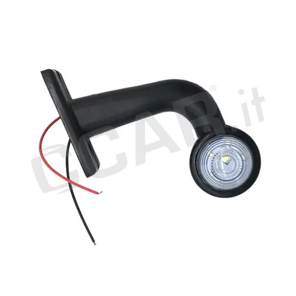 2 Luci Laterali LED Verticali ES Per Ingombro Veicoli: Camion, Rimorchio, Telaio, Bus, Caravan - Rosso/Bianco