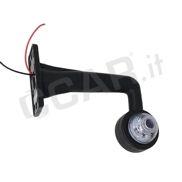 2 x luci di ingombro laterali a LED, telaio del rimorchio del camion rosso e bianco
