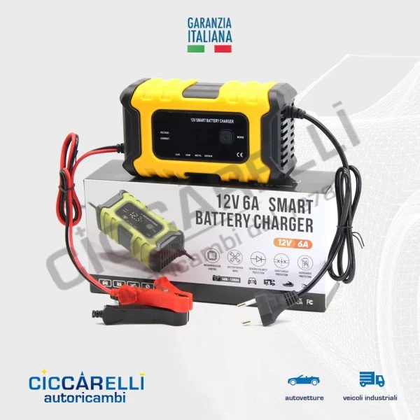 CARICA BATTERIA AUTO MOTO 6V - 12V 1Ah SWITCHING MODE ALCAPOWER BX-4